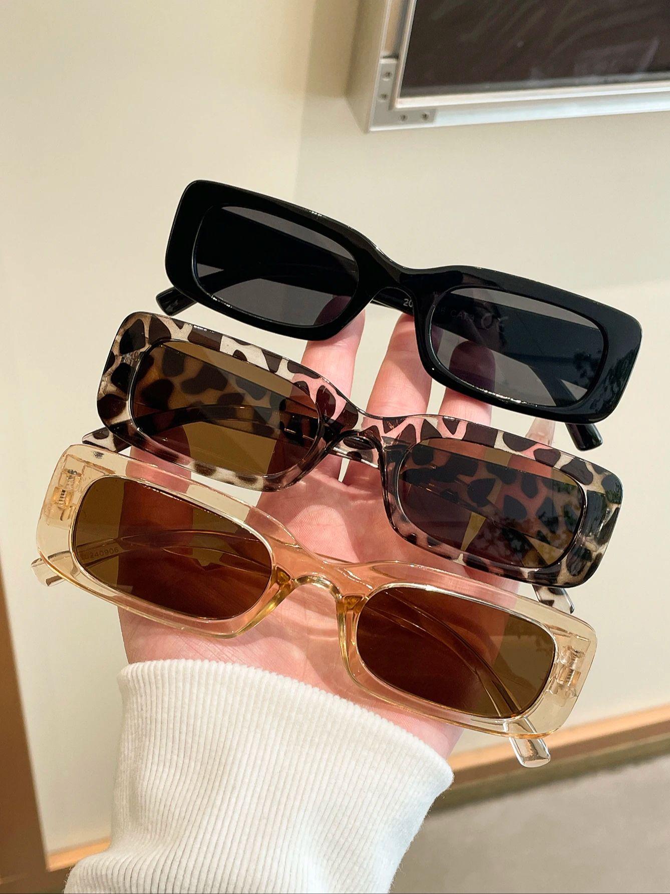 3PCS Rectangular Fashion Glasses Small Frame Unisex Suitable for Daily Commuting And Photography
3PCS Rectangular Fashion Glasses Small Frame Unisex Suitable for Daily Commuting And Photography