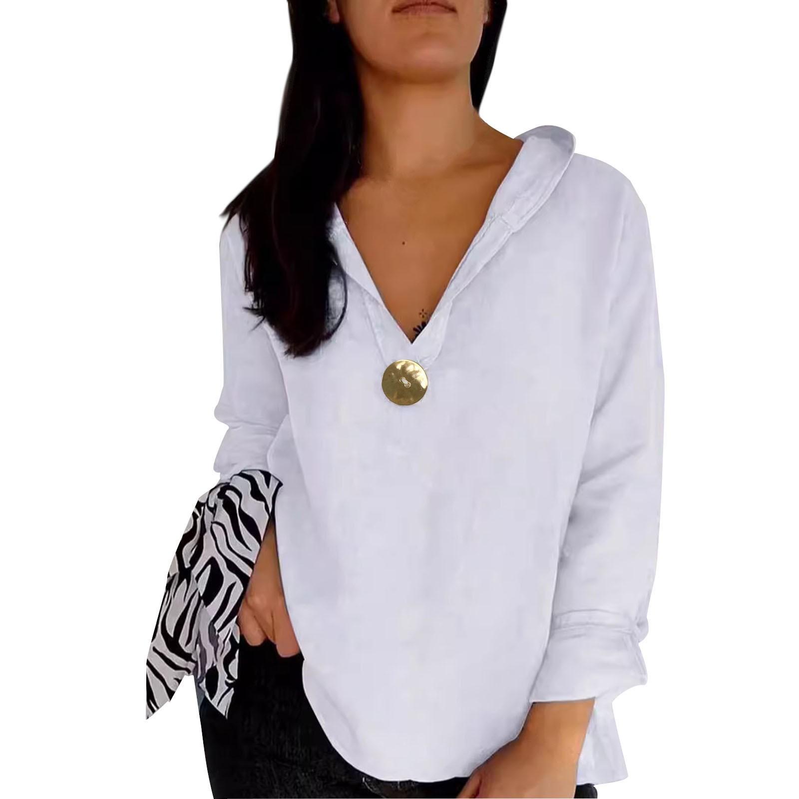 Женский однотонный свободный топ из хлопка и льна с V-образным вырезом, на пуговицах, с капюшоном и длинными рукавами, повседневный топ XL белый
Женский однотонный свободный топ из хлопка и льна с V-образным вырезом, на пуговицах, с капюшоном и длинными рукавами, повседневный топ XL белый