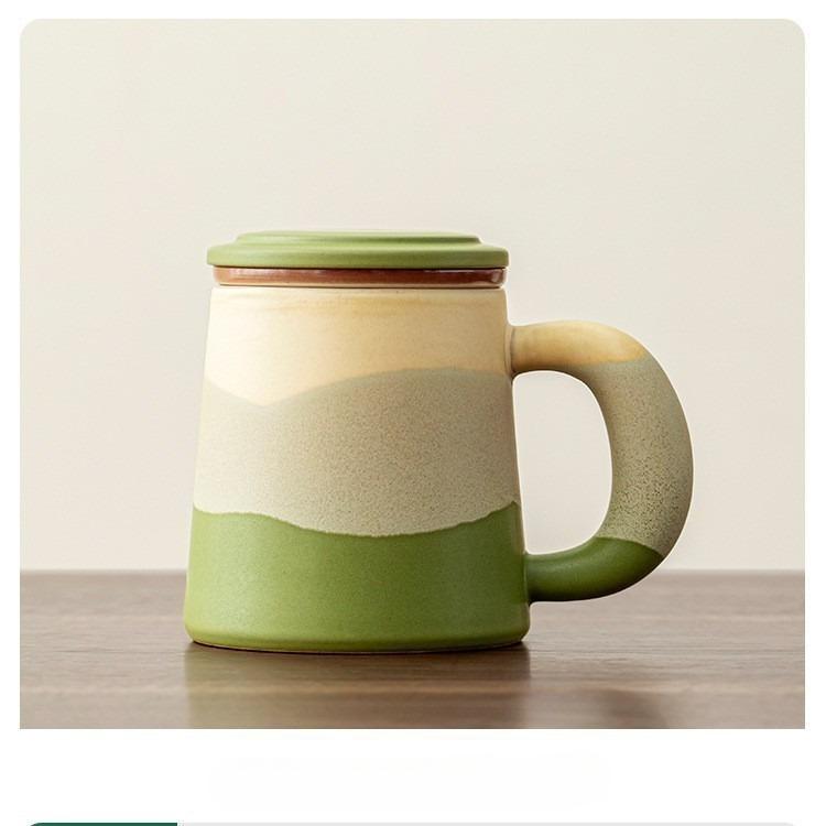 Gradient Blue Ceramic Tea Cup New High Looking Filter Mug with Lid Birthday Gift for Friends and Elders 301-400ml
Gradient Blue Ceramic Tea Cup New High Looking Filter Mug with Lid Birthday Gift for Friends and Elders 301-400ml