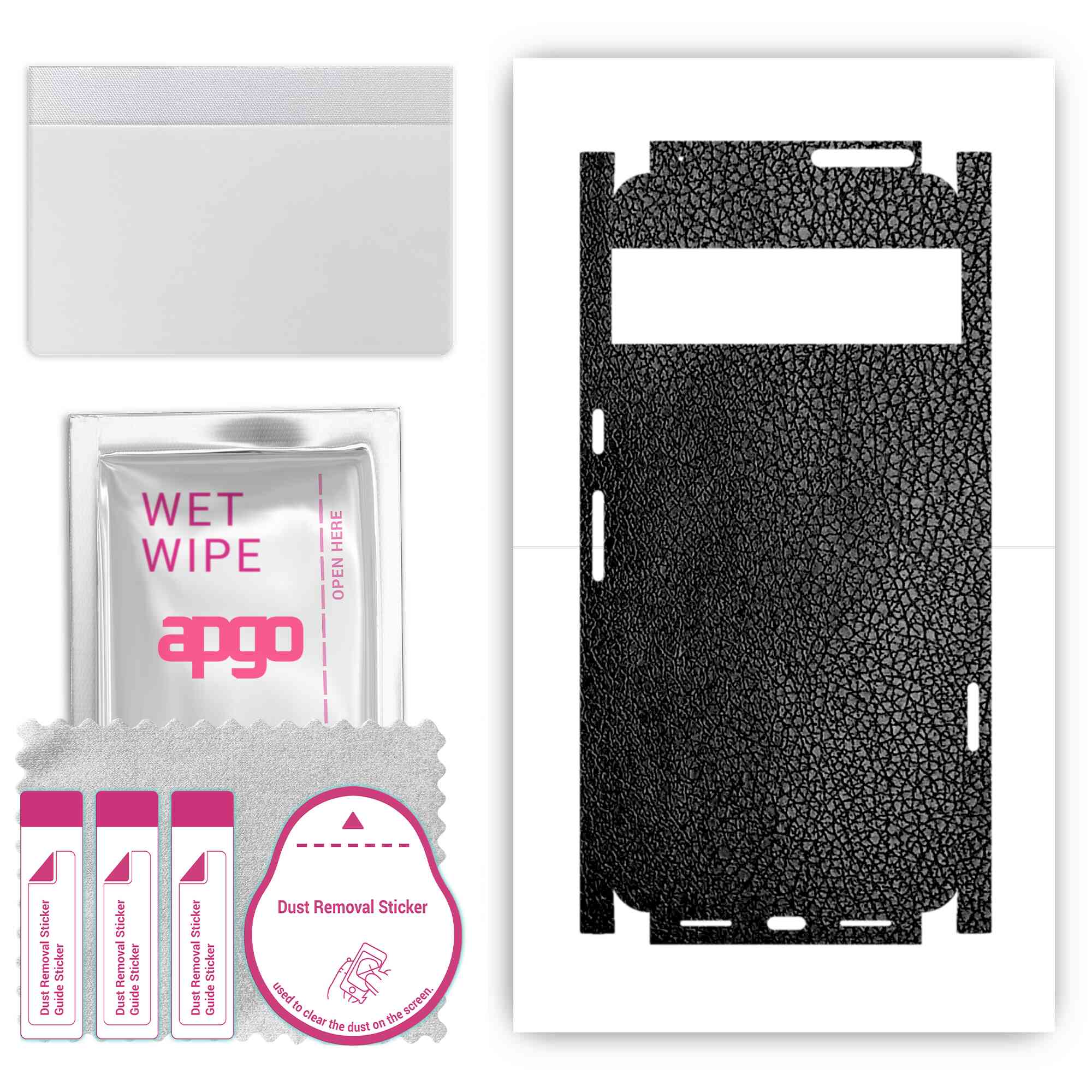 apgo Protective Skin Sticker for the back+sides compatible with Google Pixel 8 Pro, Full Wrap Film, Foil, Vinyl - Pattern Black Leather
apgo Protective Skin Sticker for the back+sides compatible with Google Pixel 8 Pro, Full Wrap Film, Foil, Vinyl - Pattern Black Leather