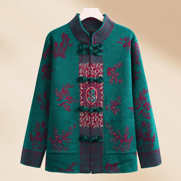 Женская одежда, Модные топы для свадебного банкета свекрови, Весенне-осенний новый зимний свитер-куртка с утолщением для матери 4XL
Женская одежда, Модные топы для свадебного банкета свекрови, Весенне-осенний новый зимний свитер-куртка с утолщением для матери 4XL