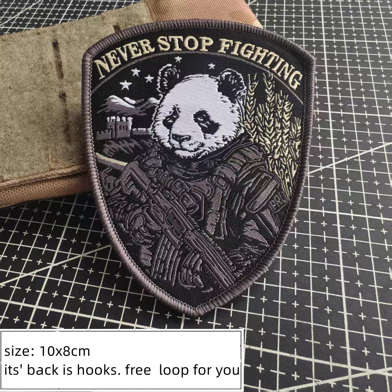 Вишитий значок Panda Corps для рюкзака, тканинний декор, армійські фанати, DIY нарукавна пов язка з гачками, нашивка на тканину, аксесуари для шиття
Вишитий значок Panda Corps для рюкзака, тканинний декор, армійські фанати, DIY нарукавна пов язка з гачками, нашивка на тканину, аксесуари для шиття