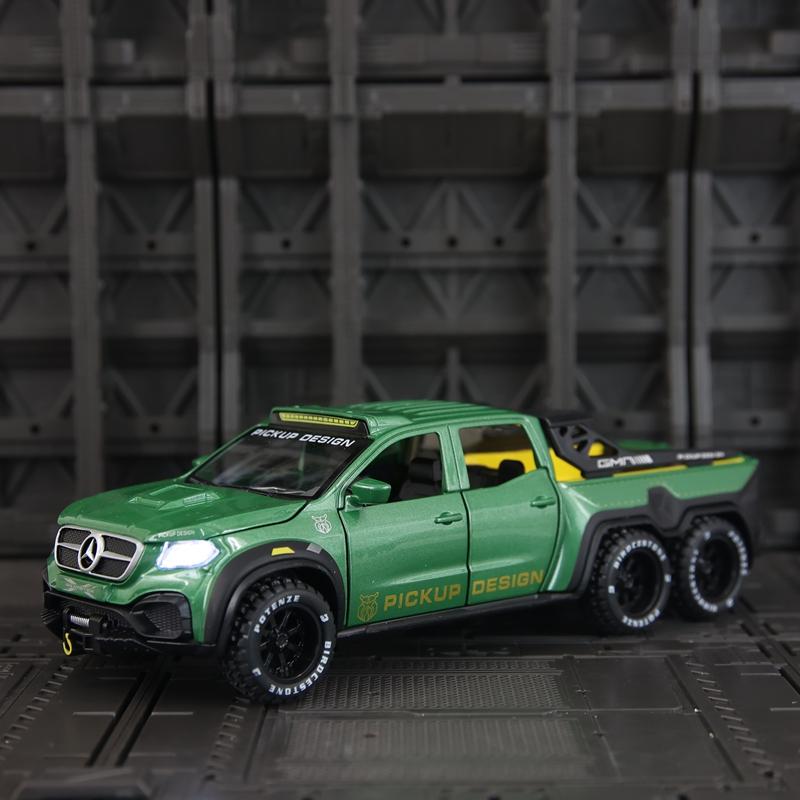 1:28 Mercedes Benz Pickup Alloy Car Model Doors and Hood Can Open has simulated sound and lighting functions зелёный
1:28 Mercedes Benz Pickup Alloy Car Model Doors and Hood Can Open has simulated sound and lighting functions зелёный