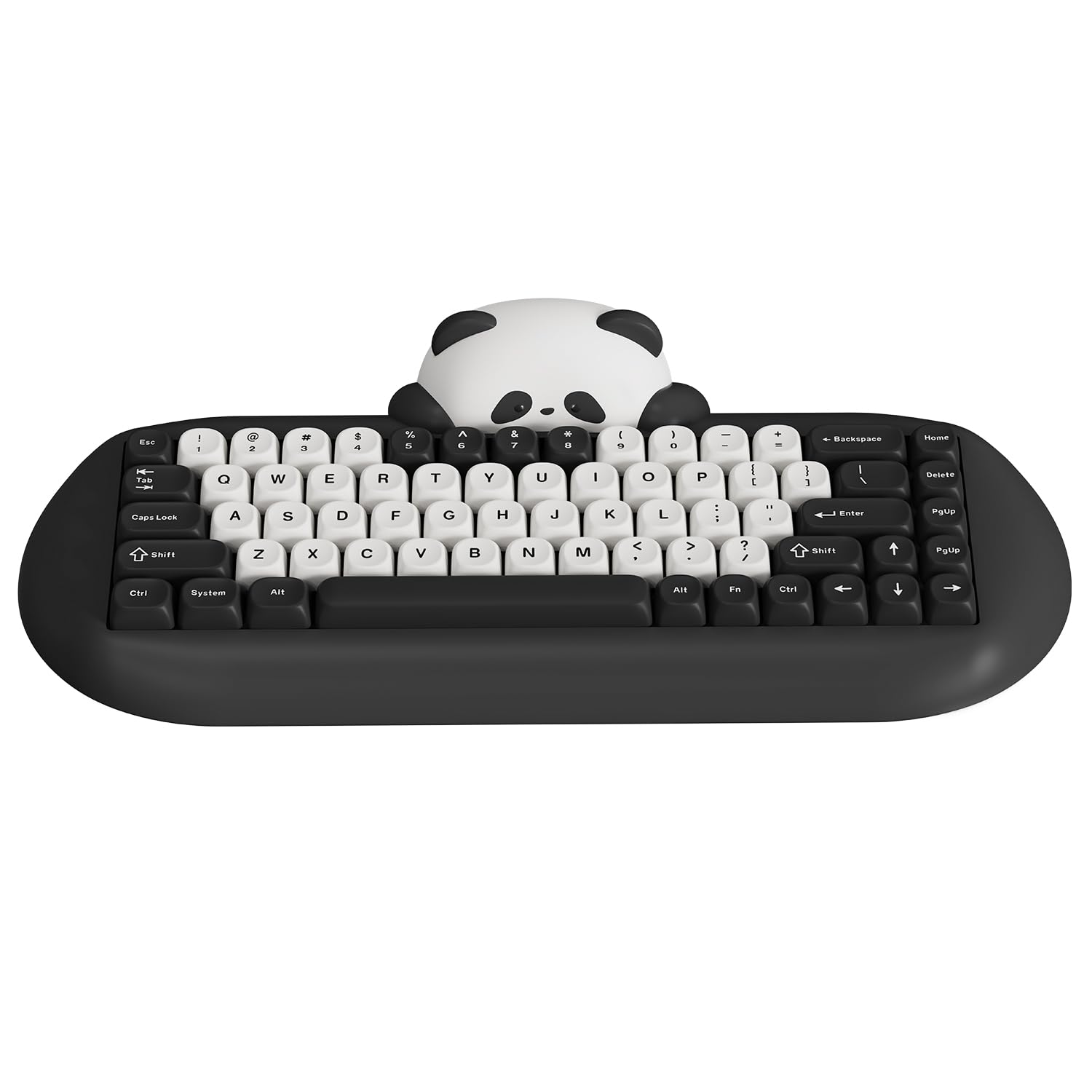 YUNZII C68 Бездротова механічна клавіатура Cute Panda Бездротова силіконова ергономічна ігрова клавіатура з гарячою заміною, 3 режими підсвічування RGB, сумісна з NKRO чорний
YUNZII C68 Бездротова механічна клавіатура Cute Panda Бездротова силіконова ергономічна ігрова клавіатура з гарячою заміною, 3 режими підсвічування RGB, сумісна з NKRO чорний