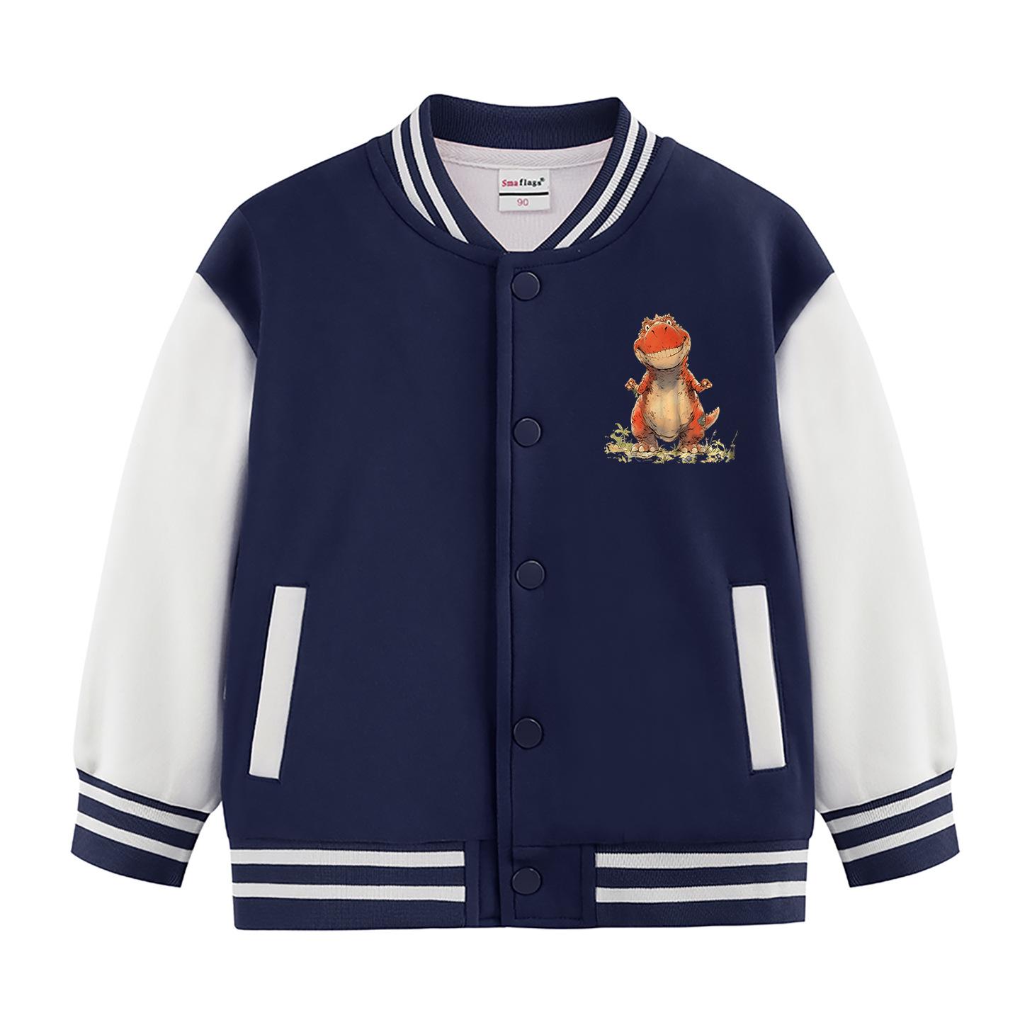 Boys Dinosaur Print Baseball Jacket 2026 - Spring & Autumn Style for Children 100cm
Boys Dinosaur Print Baseball Jacket 2026 - Spring & Autumn Style for Children 100cm