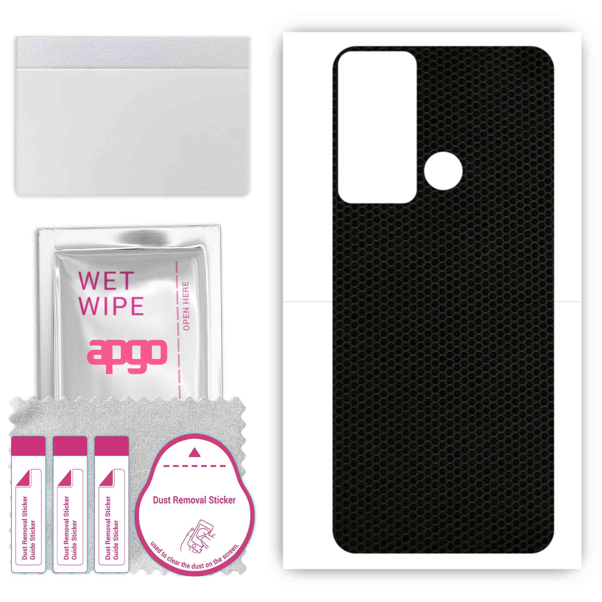 apgo Protective Skin Sticker for the back compatible with Infinix Hot 20i, Wrap Film, Foil, Vinyl - Pattern Matrix
apgo Protective Skin Sticker for the back compatible with Infinix Hot 20i, Wrap Film, Foil, Vinyl - Pattern Matrix