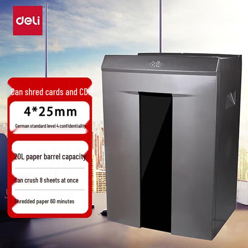 Deli 9907 Level 4 Office Shredder CN plug (adapter included)
Deli 9907 Level 4 Office Shredder CN plug (adapter included)
