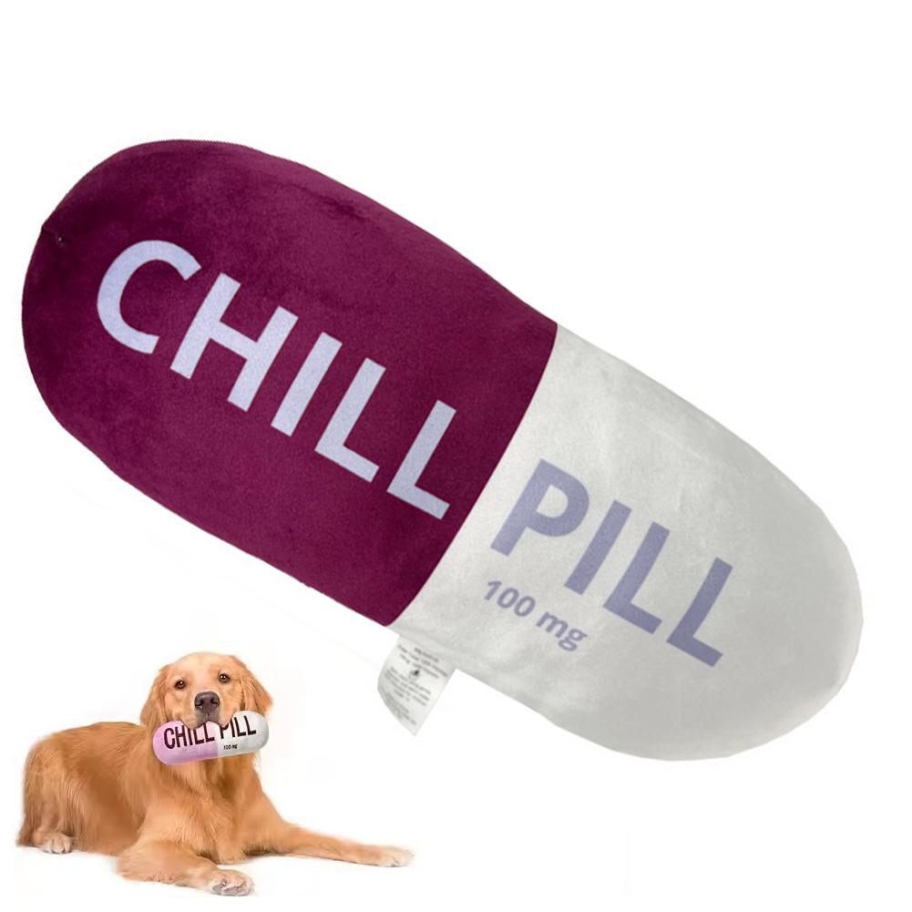 Pet Pill Indestructible Plush Capsule Dog Play Toy With Squeaker Dogs Tooth Chew Toy Safe Dog Tough Puppy Supplie Toys Resistant
Pet Pill Indestructible Plush Capsule Dog Play Toy With Squeaker Dogs Tooth Chew Toy Safe Dog Tough Puppy Supplie Toys Resistant