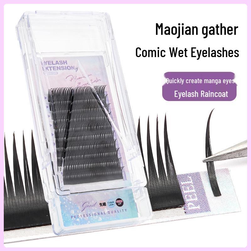 Cartoon Style Grafted Eyelashes: Tapered & Gathered, No Raincoat Needed, Single Strand with Multiple Pickups 9mm
Cartoon Style Grafted Eyelashes: Tapered & Gathered, No Raincoat Needed, Single Strand with Multiple Pickups 9mm