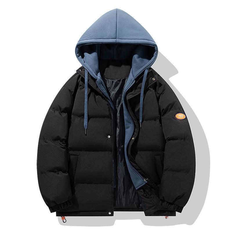 Fake two-piece cotton-padded coat men s 2025 winter thick casual hooded bag clothes young women s top thick coat M чорний
Fake two-piece cotton-padded coat men s 2025 winter thick casual hooded bag clothes young women s top thick coat M чорний
