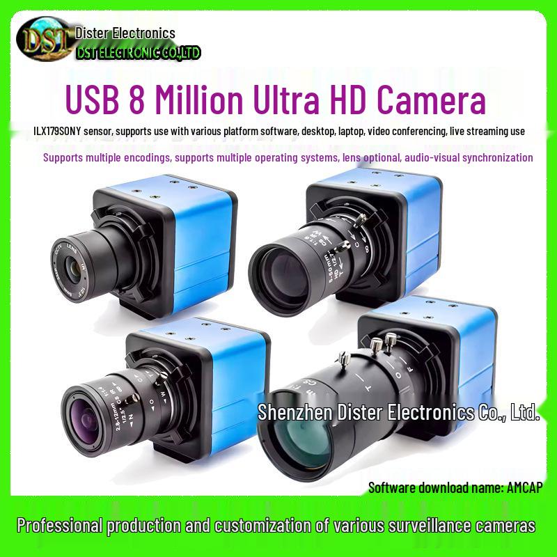 4K USB Webcam for Streaming, Conferences & Teaching
4K USB Webcam for Streaming, Conferences & Teaching