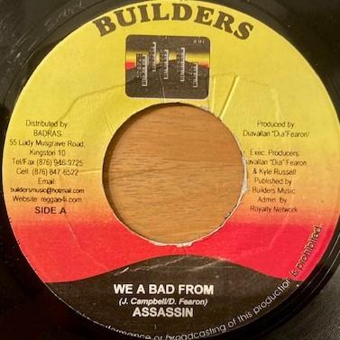 7inch Record ASSASSIN / KIPRICH - We A Bad From / Bad Man No Gal NONE Builders 2003 Jamaica Reggae, Ska & Dub Used
7inch Record ASSASSIN / KIPRICH - We A Bad From / Bad Man No Gal NONE Builders 2003 Jamaica Reggae, Ska & Dub Used