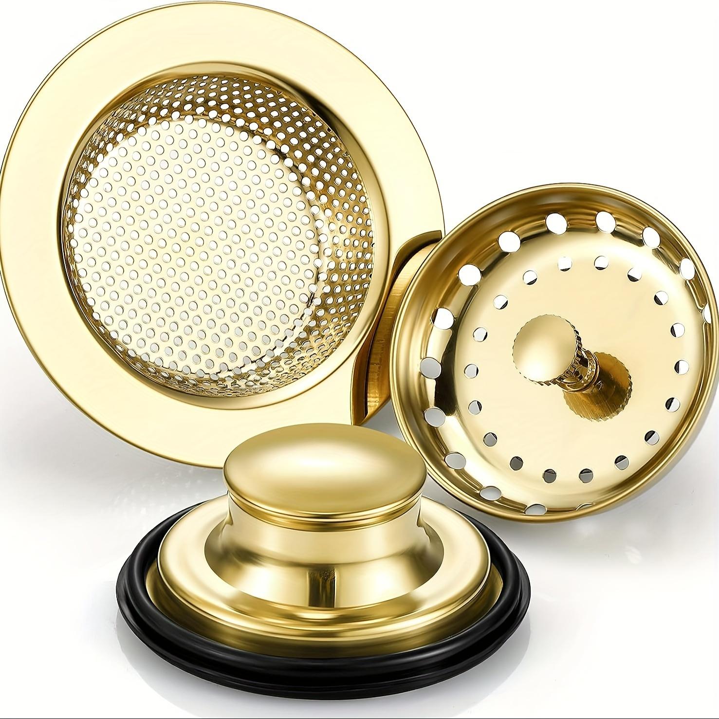 3Pcs/Set Premium Stainless Steel Kitchen Sink Strainers Durable Rustproof Drain Filter with Wide Anti-Clogging Holes 1set золотой
3Pcs/Set Premium Stainless Steel Kitchen Sink Strainers Durable Rustproof Drain Filter with Wide Anti-Clogging Holes 1set золотой
