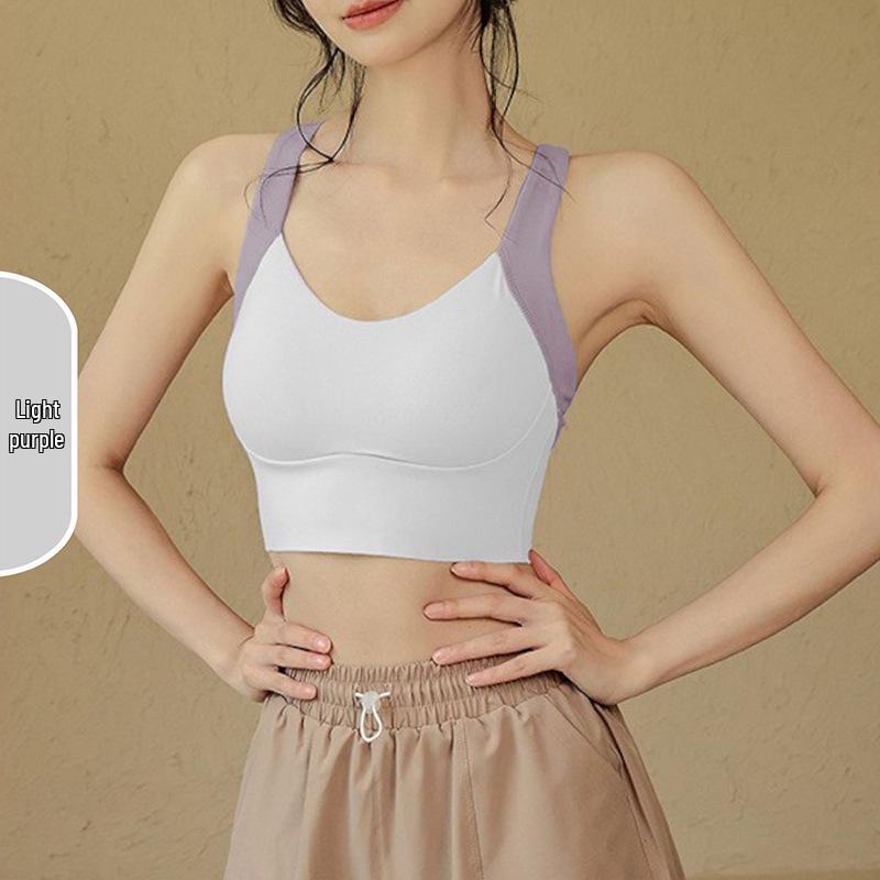 Autumn/Winter High-Intensity Color Block Women’s Slimming Cross Back Yoga Tank with Fixed Cups. Medium
Autumn/Winter High-Intensity Color Block Women’s Slimming Cross Back Yoga Tank with Fixed Cups. Medium