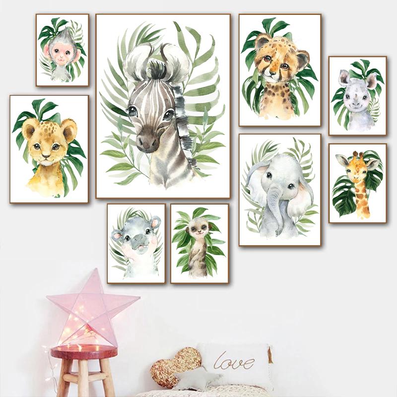Green Plant Animal Elephant Zebra Rhino Nursery Wall Art Canvas Painting Posters And Prints Wall Pictures Baby Kids Room Décor No Frame 21*30cm No Frame
Green Plant Animal Elephant Zebra Rhino Nursery Wall Art Canvas Painting Posters And Prints Wall Pictures Baby Kids Room Décor No Frame 21*30cm No Frame