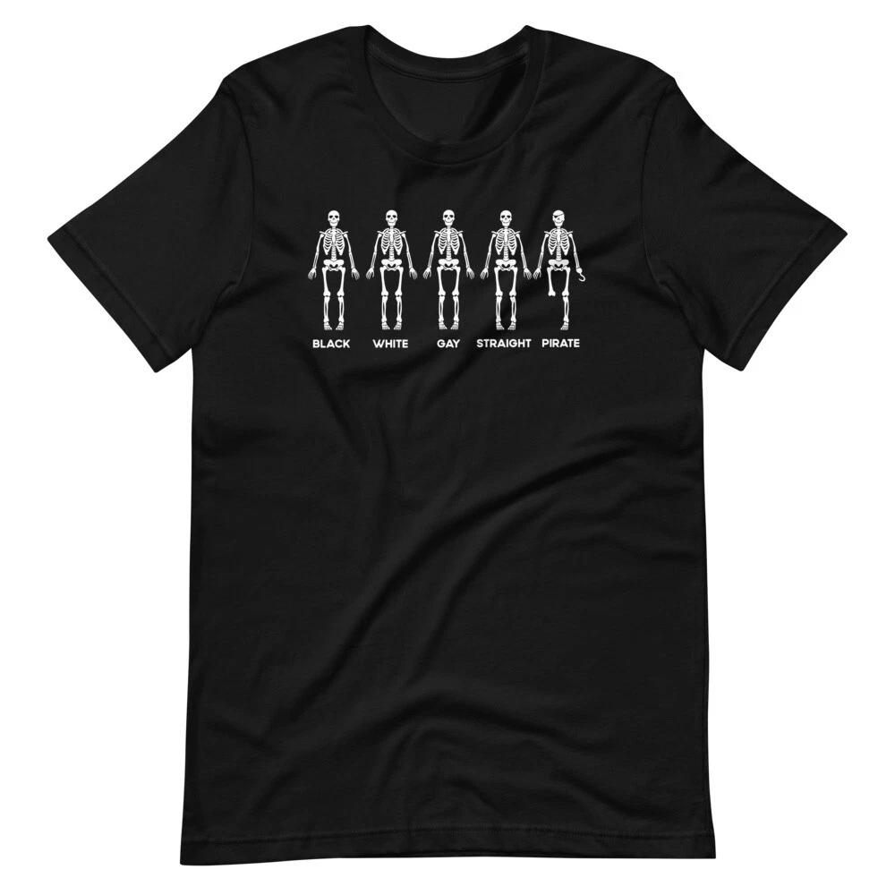Skeleton Black White Straight Gay Pirate T-Shirt M
Skeleton Black White Straight Gay Pirate T-Shirt M