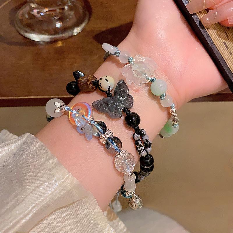 Vintage Beaded Butterfly Pendant Bracelets for Women New Trendy Crystal Handmade Beads Adjustable Bracelet Jewelry Accessories
Vintage Beaded Butterfly Pendant Bracelets for Women New Trendy Crystal Handmade Beads Adjustable Bracelet Jewelry Accessories