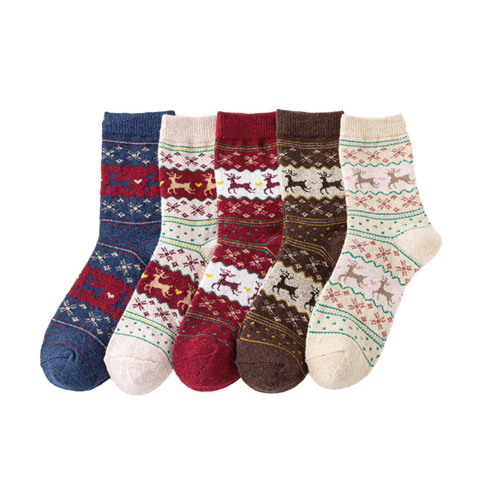 1 Box Of 5 Pairs Of Christmas Stockings, Double-Sided Fleece, Warm And Thick, Winter Home And Sleep Stockings, Christmas Gift. One Size
1 Box Of 5 Pairs Of Christmas Stockings, Double-Sided Fleece, Warm And Thick, Winter Home And Sleep Stockings, Christmas Gift. One Size