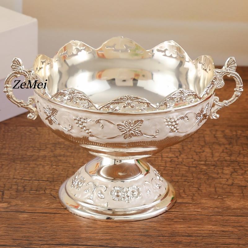 European-Style Patterned Fruit Plate,Portable Alloy Luxurious Bright Gold Tray,Home Living Room High-Foot Snack Plate Decoration 18cm
European-Style Patterned Fruit Plate,Portable Alloy Luxurious Bright Gold Tray,Home Living Room High-Foot Snack Plate Decoration 18cm