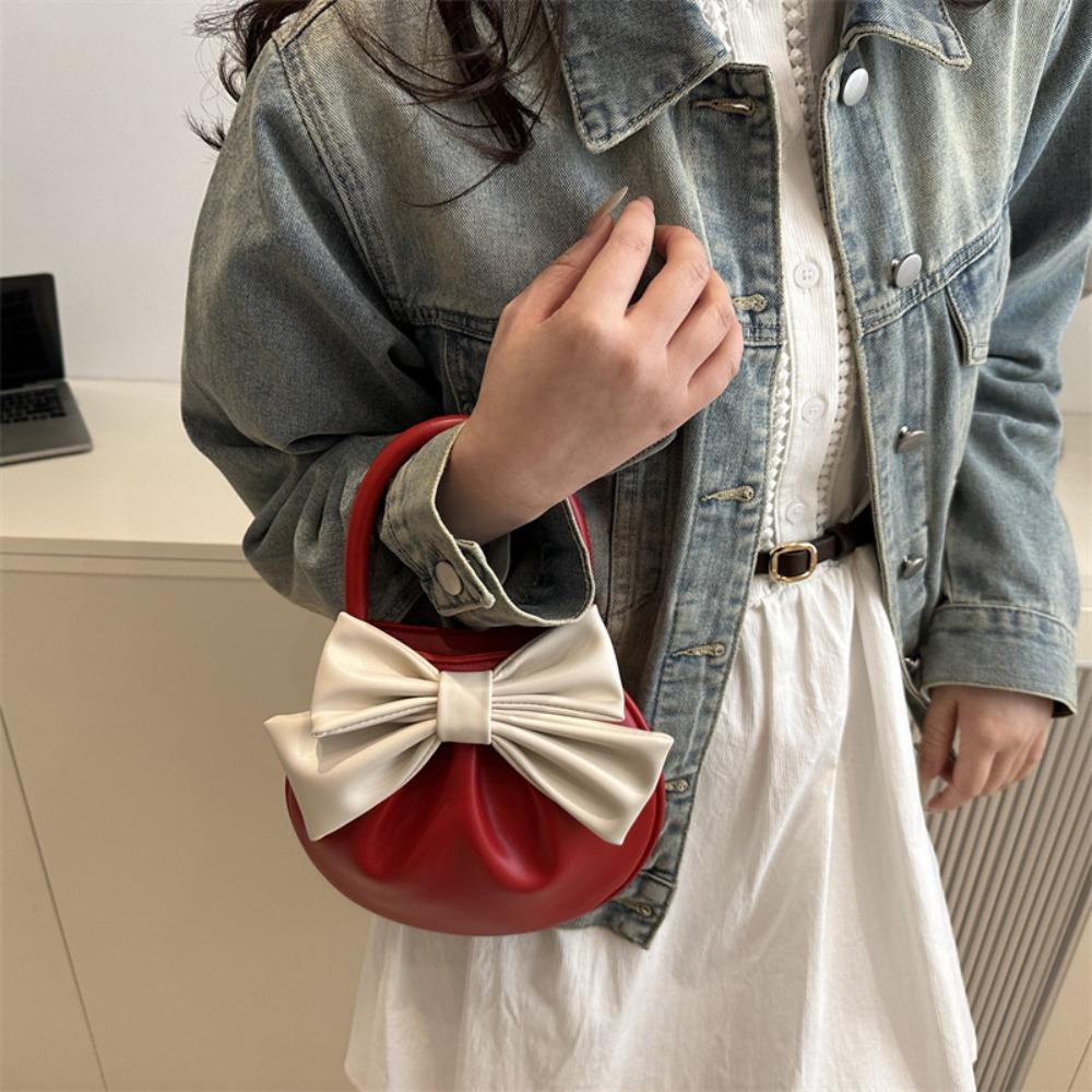 Korean Style White Bowknot Bag Sweet Pleated Commuting Bag Trendy Vintage Handbag Christmas чорний
Korean Style White Bowknot Bag Sweet Pleated Commuting Bag Trendy Vintage Handbag Christmas чорний