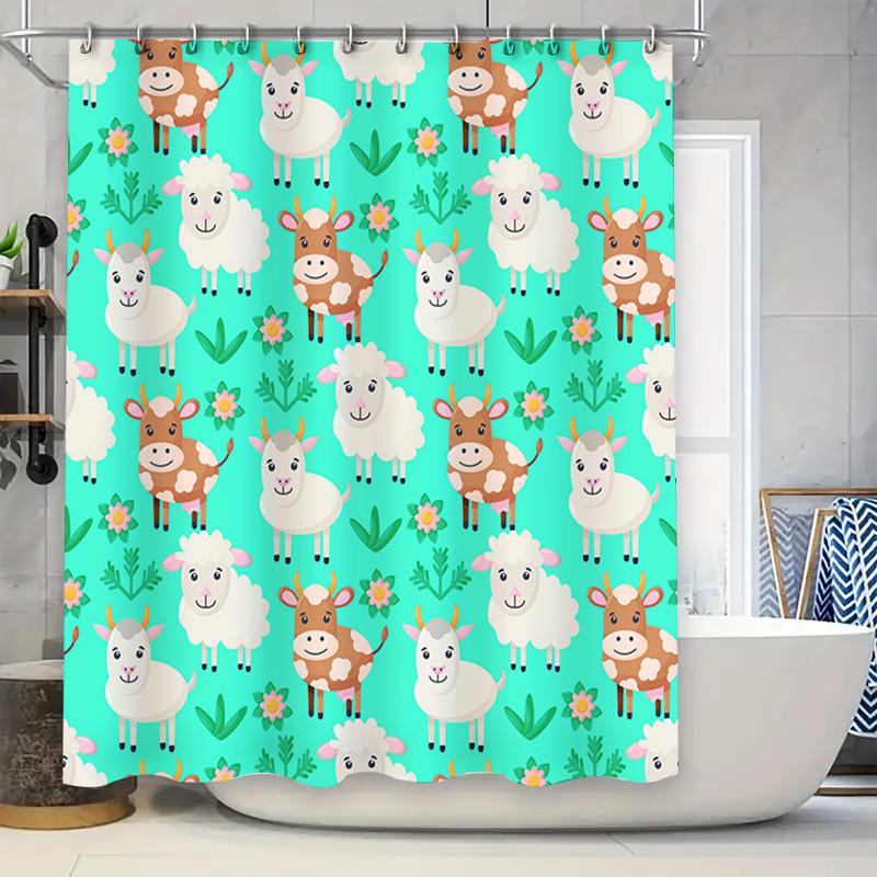 Cute Animal Pattern Shower Curtain Farm Animal Print Fabric Bathroom Decor For Kids Room Decoration In Shower Curtains From Home W60H190(CM)-1 Pcs
Cute Animal Pattern Shower Curtain Farm Animal Print Fabric Bathroom Decor For Kids Room Decoration In Shower Curtains From Home W60H190(CM)-1 Pcs