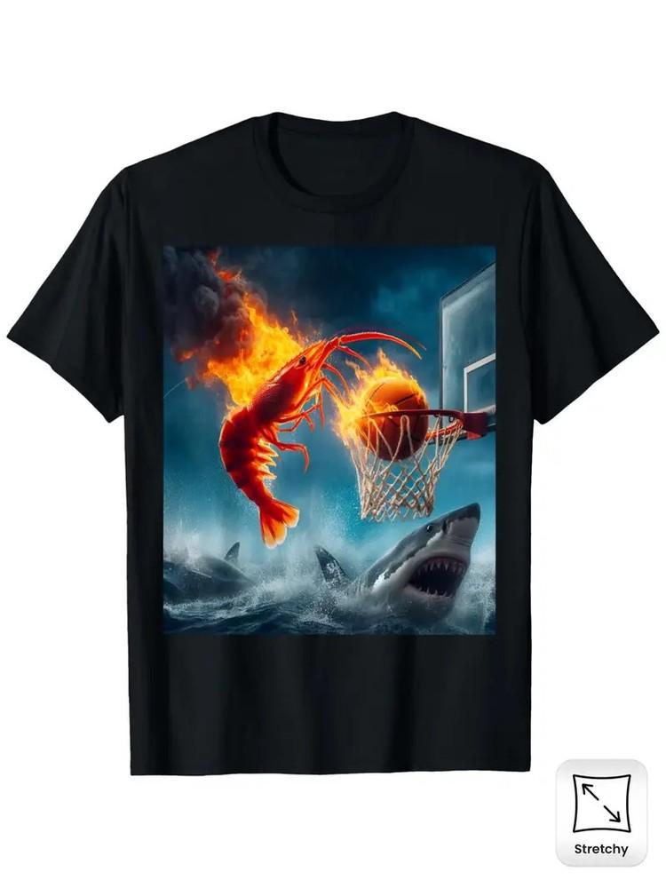 Cotton Casual 1pc Unisex T-Shirt | Round Neck Short Sleeve Shrimp Dunking on S Unisex T-Shirt M
Cotton Casual 1pc Unisex T-Shirt | Round Neck Short Sleeve Shrimp Dunking on S Unisex T-Shirt M