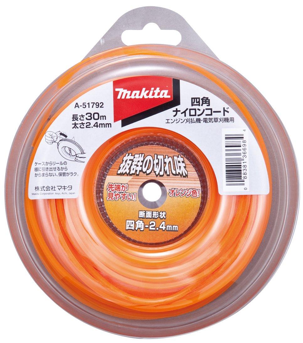 Makita Nylon Cord A-51801 2.4mm Square Cross-Section 50m Roll
Makita Nylon Cord A-51801 2.4mm Square Cross-Section 50m Roll