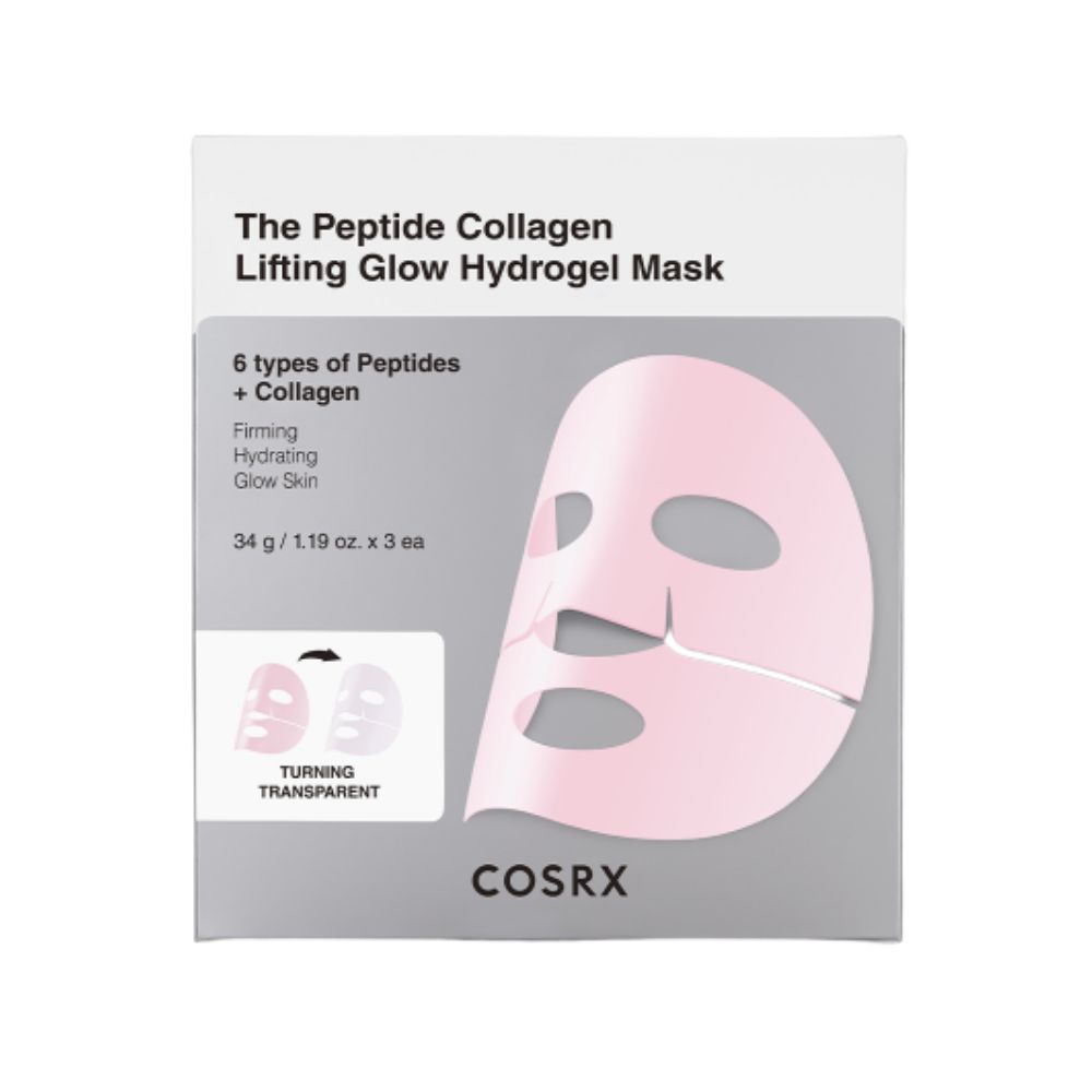 COSRX The Peptide Collagen Lifting Glow Hydrogel Mask Firming Hydration Care 34g x 3 Sheets
COSRX The Peptide Collagen Lifting Glow Hydrogel Mask Firming Hydration Care 34g x 3 Sheets