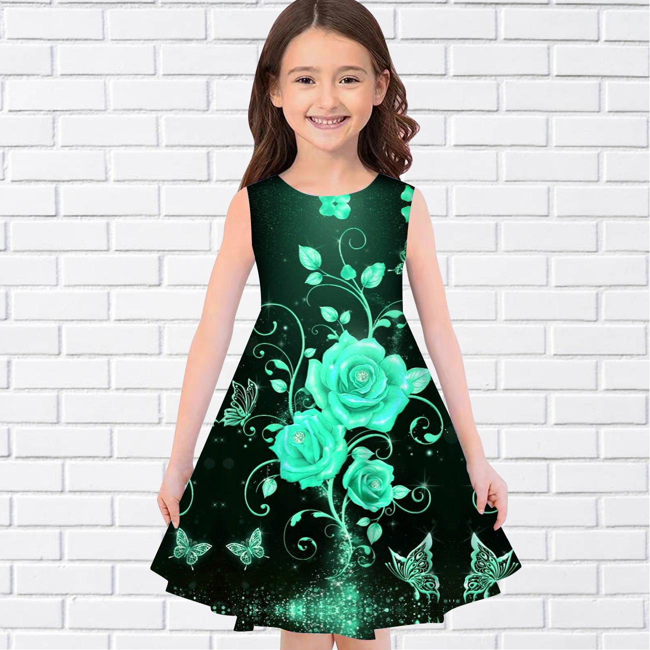 Платья с 3D принтом для девочек, детское праздничное платье принцессы без рукавов для девочек, платье без рукавов с 3D принтом и 3 цветными розами 120 зелёный
Платья с 3D принтом для девочек, детское праздничное платье принцессы без рукавов для девочек, платье без рукавов с 3D принтом и 3 цветными розами 120 зелёный