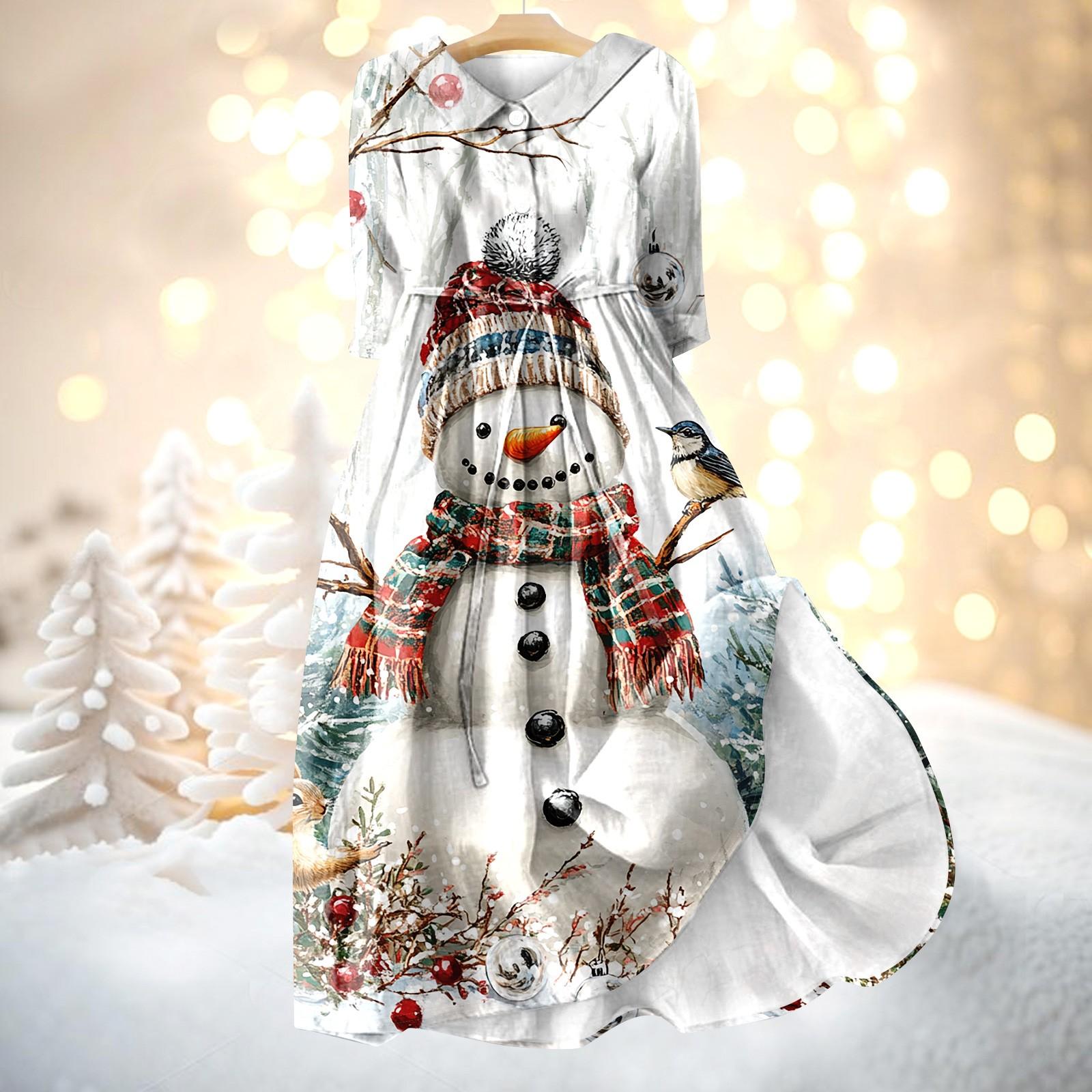 Женское модное платье с рождественским принтом, застегивающееся на пуговицы, с манжетами длиной семь четвертей и бретельками S коричневый
Женское модное платье с рождественским принтом, застегивающееся на пуговицы, с манжетами длиной семь четвертей и бретельками S коричневый