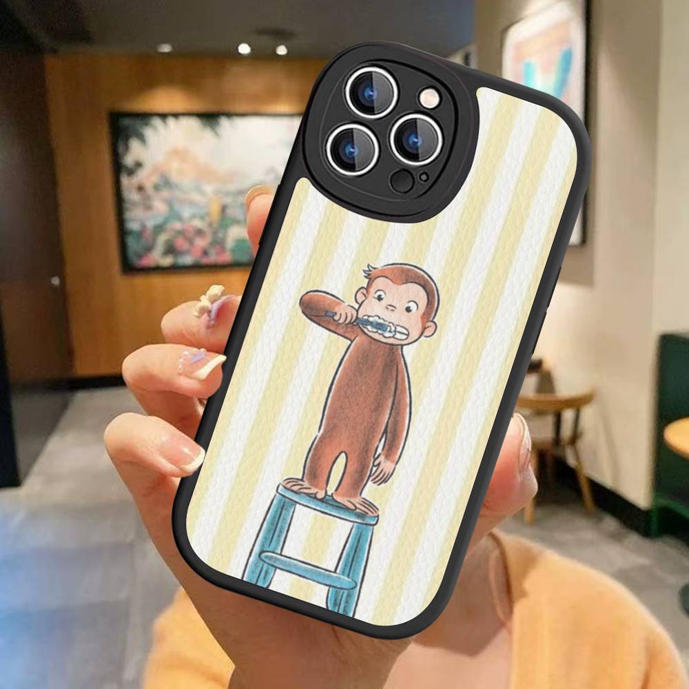 Lovely Curious G-George Monkey Phone Case For IPhone 16 15 14 13 Pro Max 11 12 Plus Leather Silicone Cover iPhone 15 plus
Lovely Curious G-George Monkey Phone Case For IPhone 16 15 14 13 Pro Max 11 12 Plus Leather Silicone Cover iPhone 15 plus