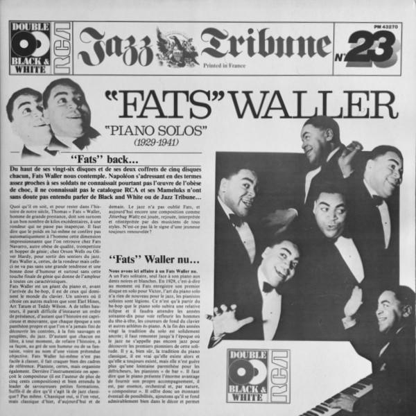 LP Record FATS WALLER Piano Solos 19291941 PM43270 RCA 1981 France Jazz Used
LP Record FATS WALLER Piano Solos 19291941 PM43270 RCA 1981 France Jazz Used