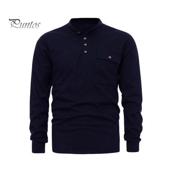Осенне-весенняя мужская рубашка с круглым вырезом, нагрудным карманом на пуговицах, эластичными манжетами, утолщенным однотонным пуловером, свободным повседневным деловым стилем S темно-синий
Осенне-весенняя мужская рубашка с круглым вырезом, нагрудным карманом на пуговицах, эластичными манжетами, утолщенным однотонным пуловером, свободным повседневным деловым стилем S темно-синий