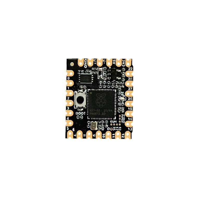 RP2040-Core-A Stamp Hole Dev Board with Raspberry Pi Pico, featuring the official RP2040 dual-core processor.
RP2040-Core-A Stamp Hole Dev Board with Raspberry Pi Pico, featuring the official RP2040 dual-core processor.