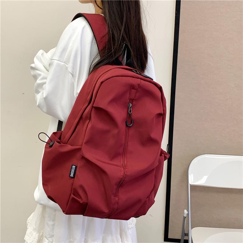 Women s Backpack Junior High School Student Schoolbag Student Solid Color Large Capacity Backpack
Women s Backpack Junior High School Student Schoolbag Student Solid Color Large Capacity Backpack