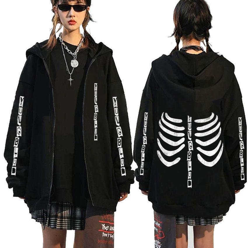 Singer Yungblud Skeleton Graphic Zipper Hoodie Men Women Fashion Rock Oversized Zip Up Jacket Male Casual Fleece Cotton Hoodies L чорний
Singer Yungblud Skeleton Graphic Zipper Hoodie Men Women Fashion Rock Oversized Zip Up Jacket Male Casual Fleece Cotton Hoodies L чорний