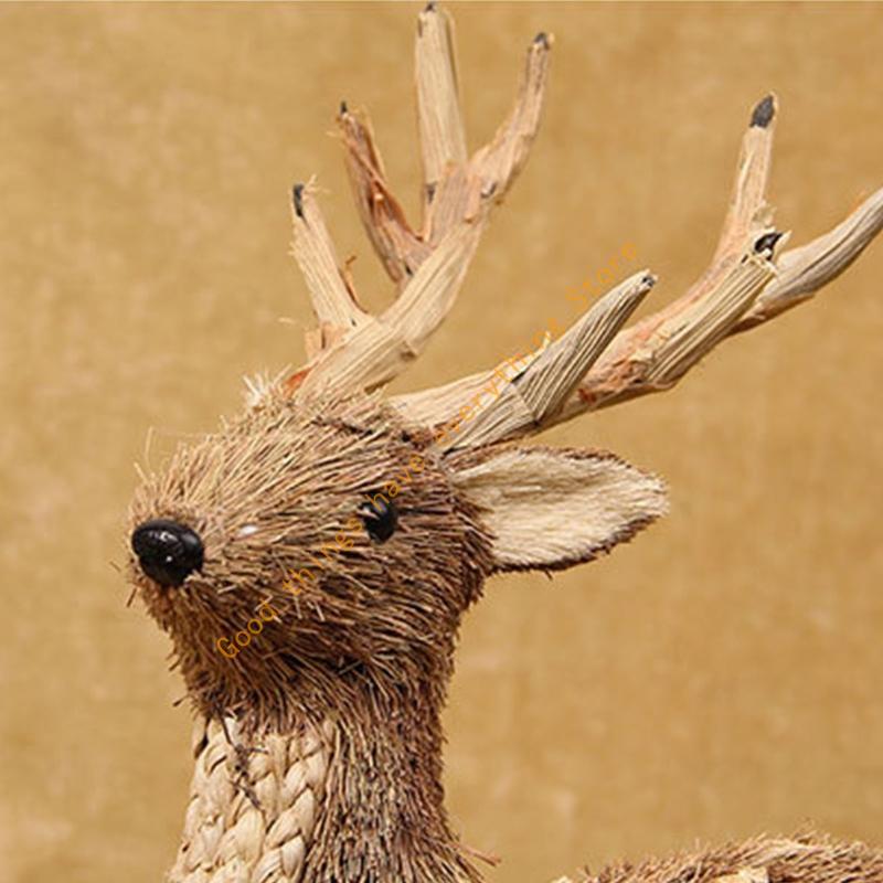 Handmade Straw Lower for Head Elk Ornament Handicrafts Standing Sika Deer for Doll Animal Figurines Christmas Desktop 55KF CN
Handmade Straw Lower for Head Elk Ornament Handicrafts Standing Sika Deer for Doll Animal Figurines Christmas Desktop 55KF CN