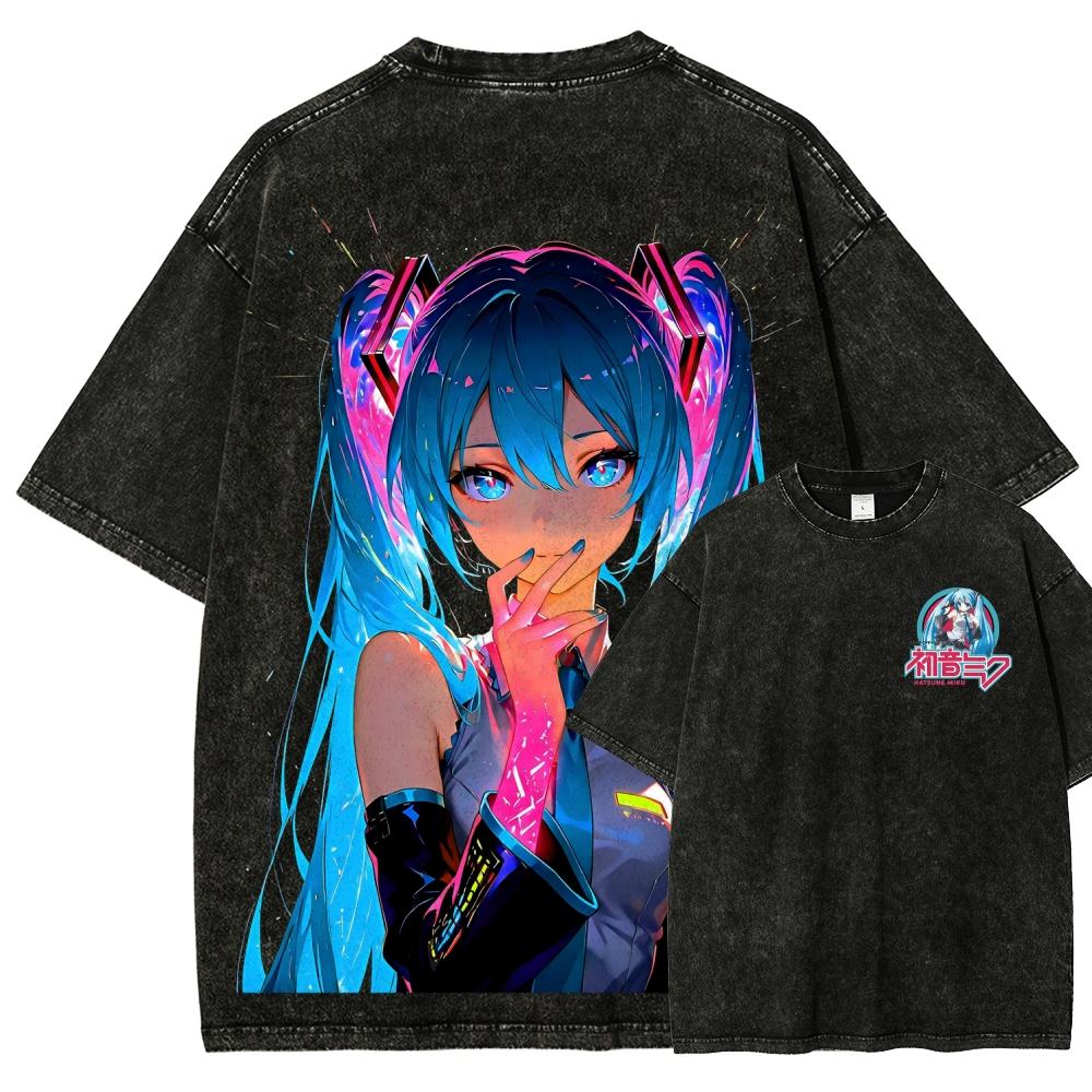 Hatsune Miku Anime Lover Washed T-shirt Year round clothing high quality personality Clothes Plus Size Unisex New Model Couples tee XXXL
Hatsune Miku Anime Lover Washed T-shirt Year round clothing high quality personality Clothes Plus Size Unisex New Model Couples tee XXXL