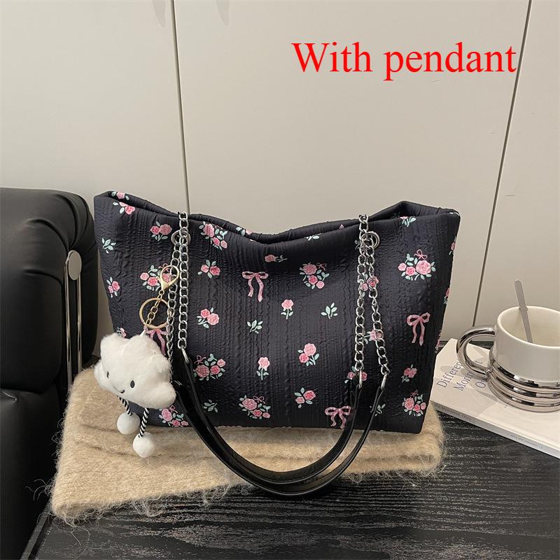 Sweet Bow Floral Shoulder Bags for Women Large Capacity Ladies Casual Tote Crossbody Bag College Students Handbags with Zipper
Sweet Bow Floral Shoulder Bags for Women Large Capacity Ladies Casual Tote Crossbody Bag College Students Handbags with Zipper