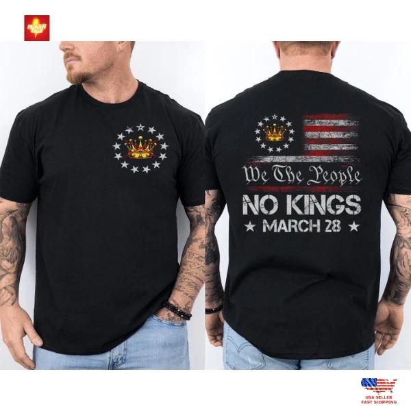 No Kings March 28 2026 No Kings Day We The People US Flag Front & Back T-Shirt XL
No Kings March 28 2026 No Kings Day We The People US Flag Front & Back T-Shirt XL