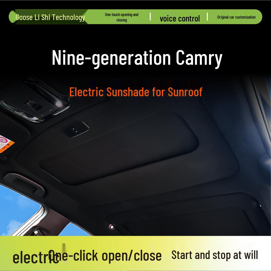 Electric Sunshade with Voice Control for Toyota 9th Gen Camry - Non-destructive Installation 9th Gen Camry Electric Sunshade бежевый
Electric Sunshade with Voice Control for Toyota 9th Gen Camry - Non-destructive Installation 9th Gen Camry Electric Sunshade бежевый