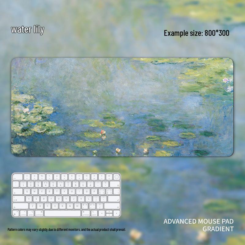 Extra Large Van Gogh & Monet Oil Painting Mouse Pad, Green Desk Mat with Girl Design & Keyboard Wrist Rest
Extra Large Van Gogh & Monet Oil Painting Mouse Pad, Green Desk Mat with Girl Design & Keyboard Wrist Rest