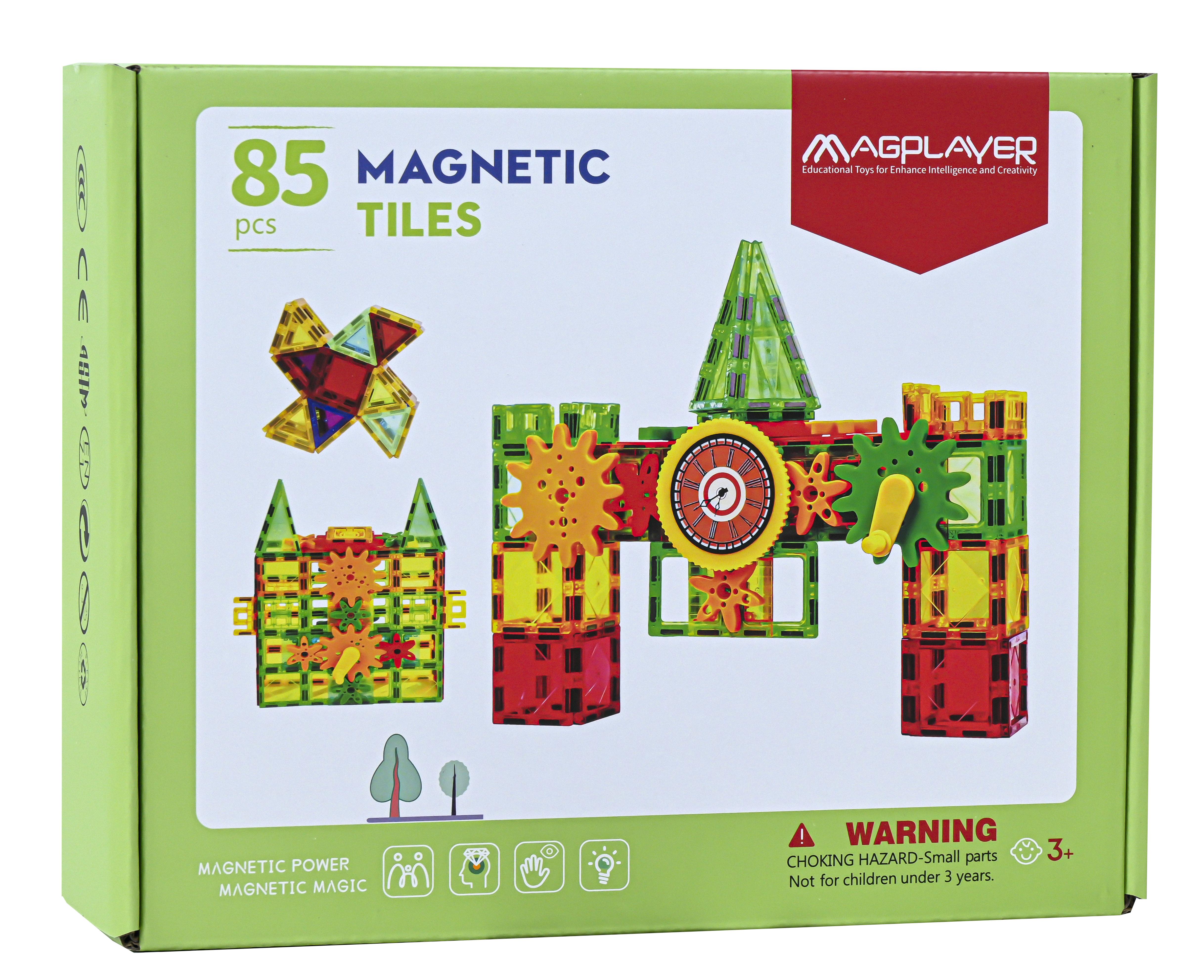 Магнитные строительные блоки для детей, обучающие инженерные строительные игры, набор игрушек, шестеренки, магниты, плитки для обучения детей