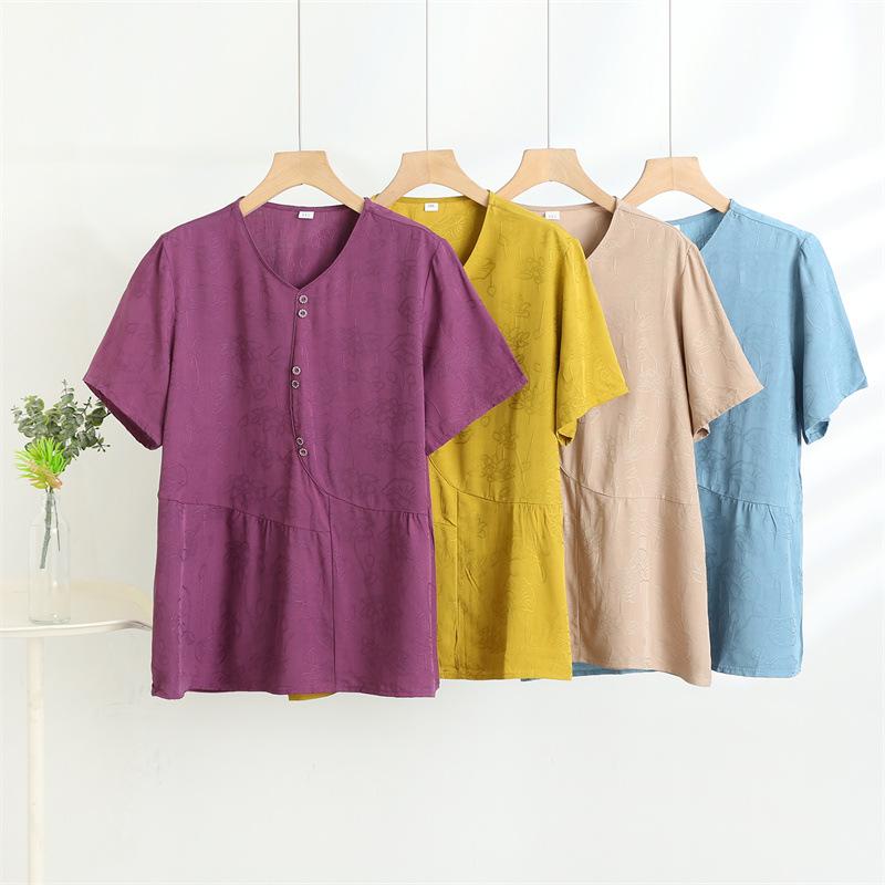 2025 Women s Plus Size Korean Style Summer T-shirt for Middle-aged & Elderly 4XL хаки
2025 Women s Plus Size Korean Style Summer T-shirt for Middle-aged & Elderly 4XL хаки