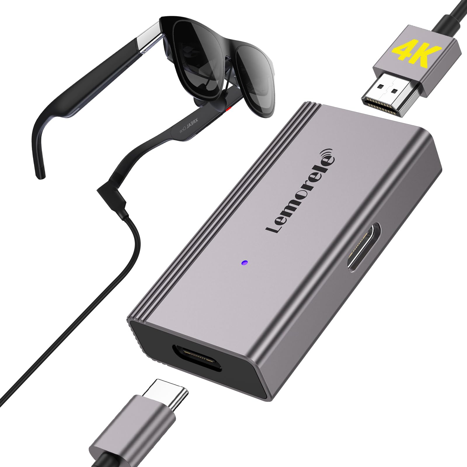 HDMI to USB C Conversion Adapter Hub for Xreal One Air Pro 2 AR Smart Glasses HDMI Monitor Extension Adapter Xreal Adapter AR Smart Glasses RayNeo Air сірий колір
HDMI to USB C Conversion Adapter Hub for Xreal One Air Pro 2 AR Smart Glasses HDMI Monitor Extension Adapter Xreal Adapter AR Smart Glasses RayNeo Air сірий колір