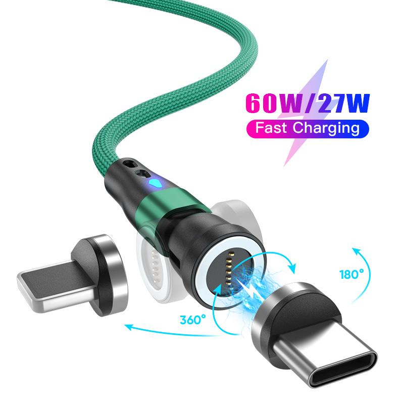 ENKAY HAT PRINCE 1m PD 60W Magnetic Charging Cable 2-in-1 Type-C to 8-Pin + Type-C Data Transfer Cord with LED Light Black
ENKAY HAT PRINCE 1m PD 60W Magnetic Charging Cable 2-in-1 Type-C to 8-Pin + Type-C Data Transfer Cord with LED Light Black