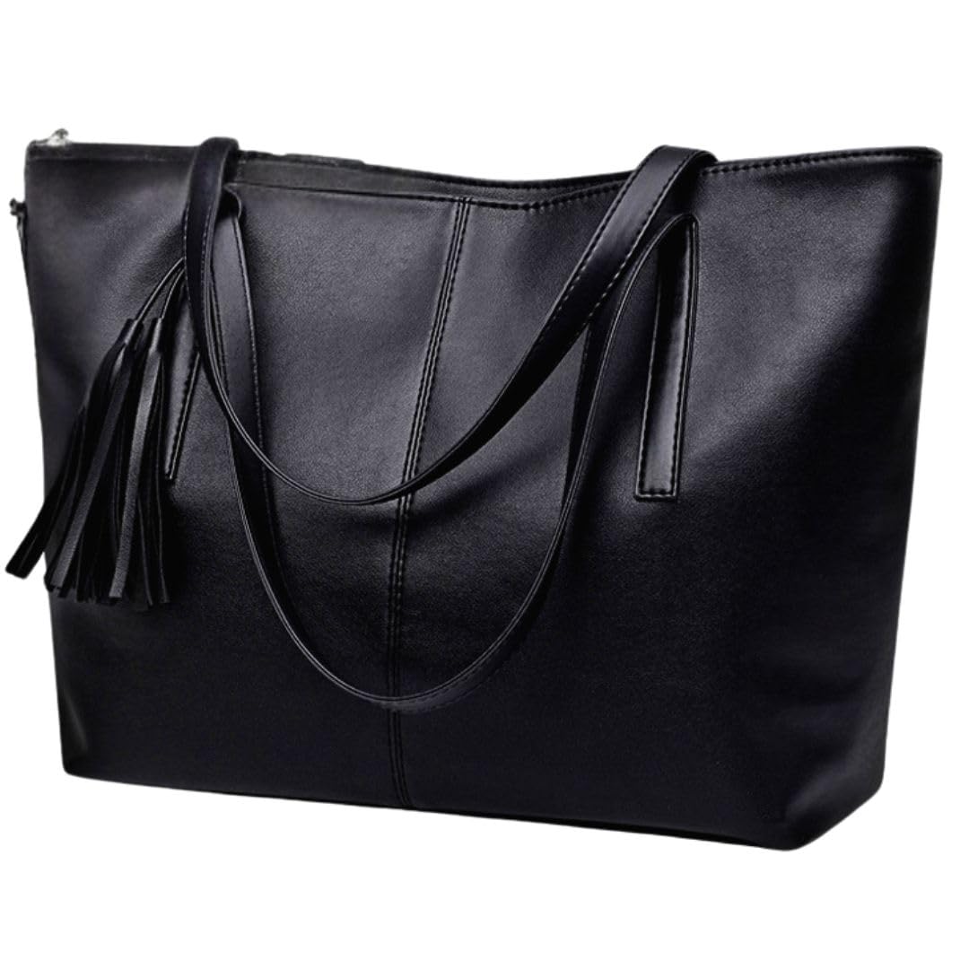 Women s Tote Bag, A4 Size, Large Capacity, PU Leather, Lightweight, Shoulder Strap, Zippered, Simple Design, Black, Perfect for Commuting or School
Women s Tote Bag, A4 Size, Large Capacity, PU Leather, Lightweight, Shoulder Strap, Zippered, Simple Design, Black, Perfect for Commuting or School