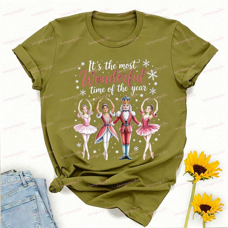 Most Wonderful Time of The Year Shirts Nutcracker Holiday Ballet Lovers Shirt Vintage Women Clothing Y2k Clothes Cotton Tees 3XL
Most Wonderful Time of The Year Shirts Nutcracker Holiday Ballet Lovers Shirt Vintage Women Clothing Y2k Clothes Cotton Tees 3XL