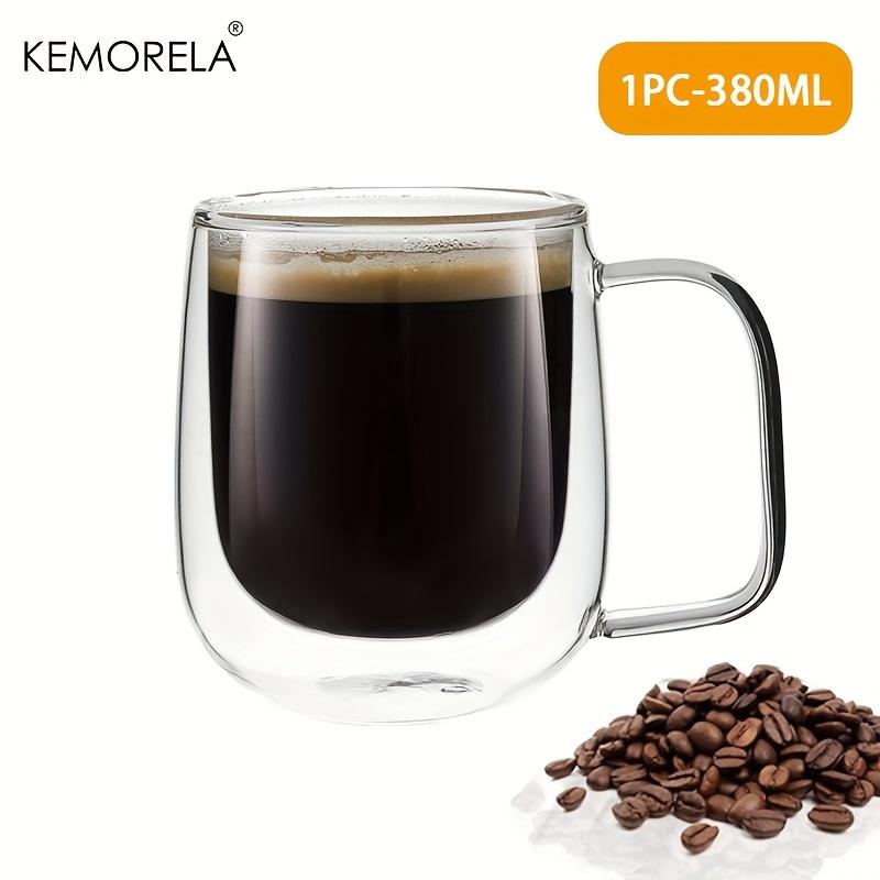 KEMORELA 1/2PCS Double Wall Coffee Cup With Handle Clear Glass Coffee Cup for Ice Coffee Tea Cup Latte Drink Heat Resistant Mugs 250-380ml
KEMORELA 1/2PCS Double Wall Coffee Cup With Handle Clear Glass Coffee Cup for Ice Coffee Tea Cup Latte Drink Heat Resistant Mugs 250-380ml