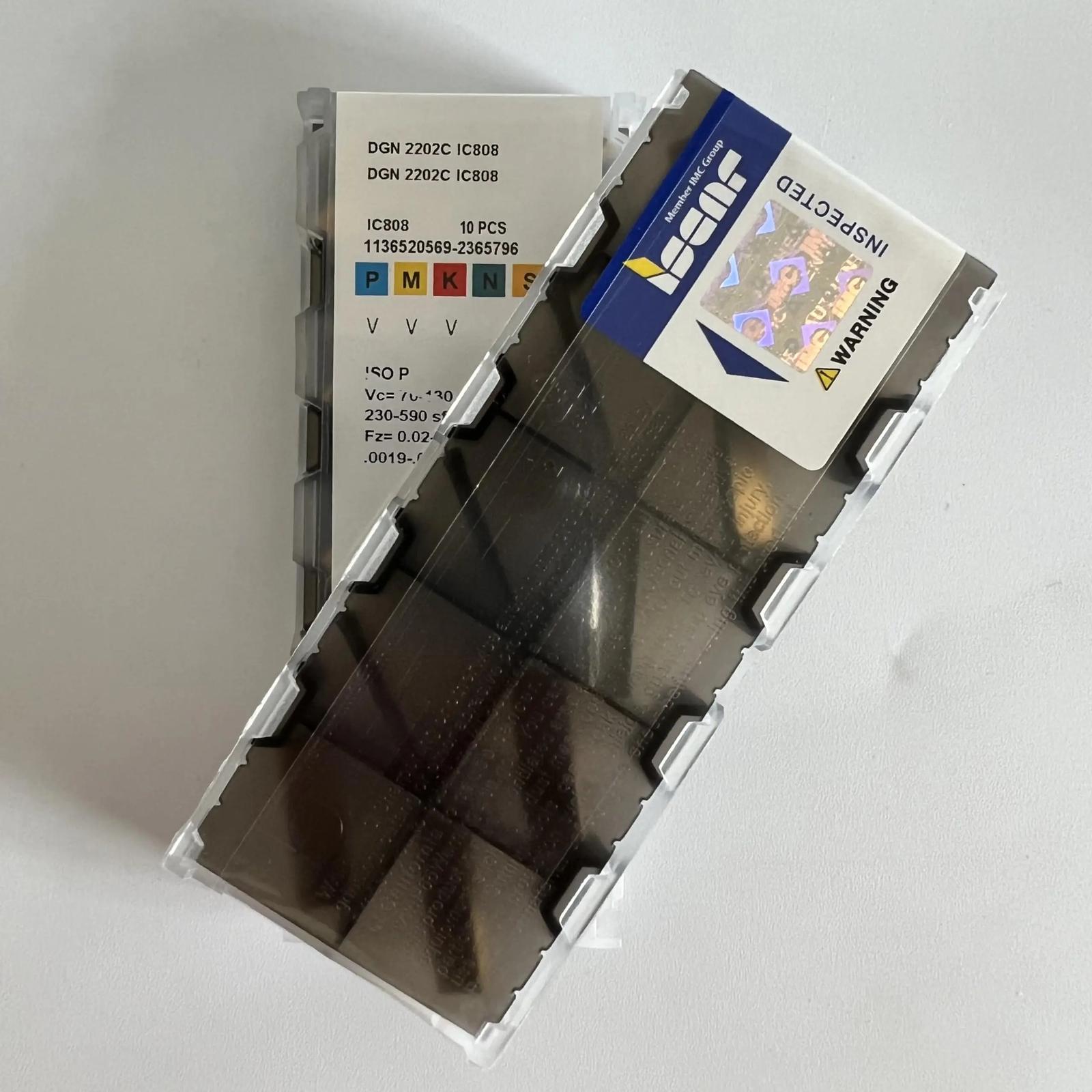 ISCAR / DGN2202C IC808 Industrial indexable carbide inserts 10 Pcs
ISCAR / DGN2202C IC808 Industrial indexable carbide inserts 10 Pcs